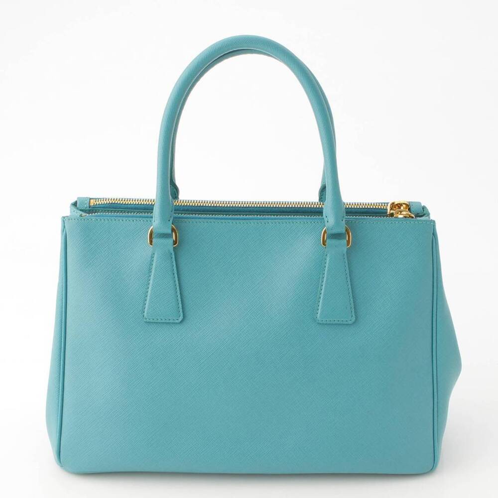 Prada Saffiano Galleria Handbag Blue - Picture 4 of 10